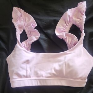 Women's Ruffled Lilac Bralette